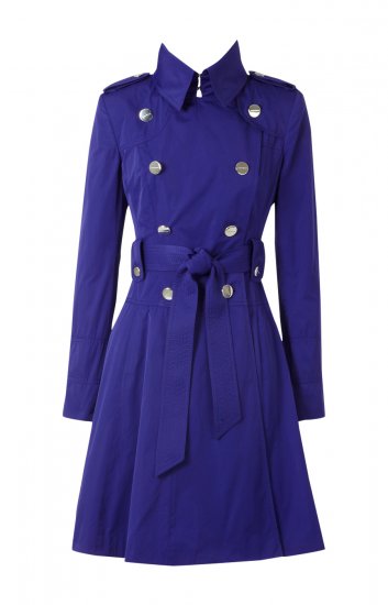 Women coat blue color - Click Image to Close